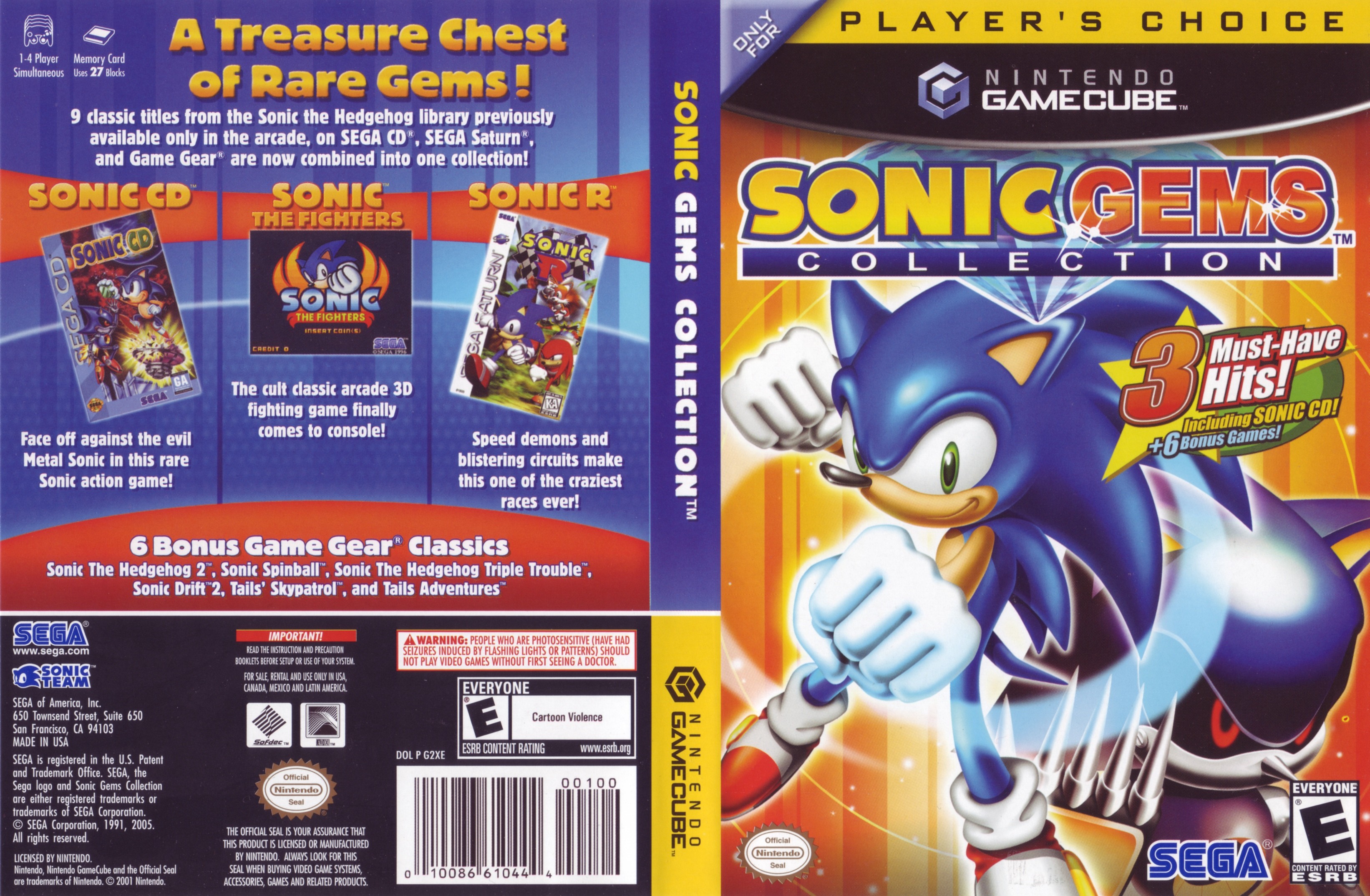 extract roms sonic gems collection