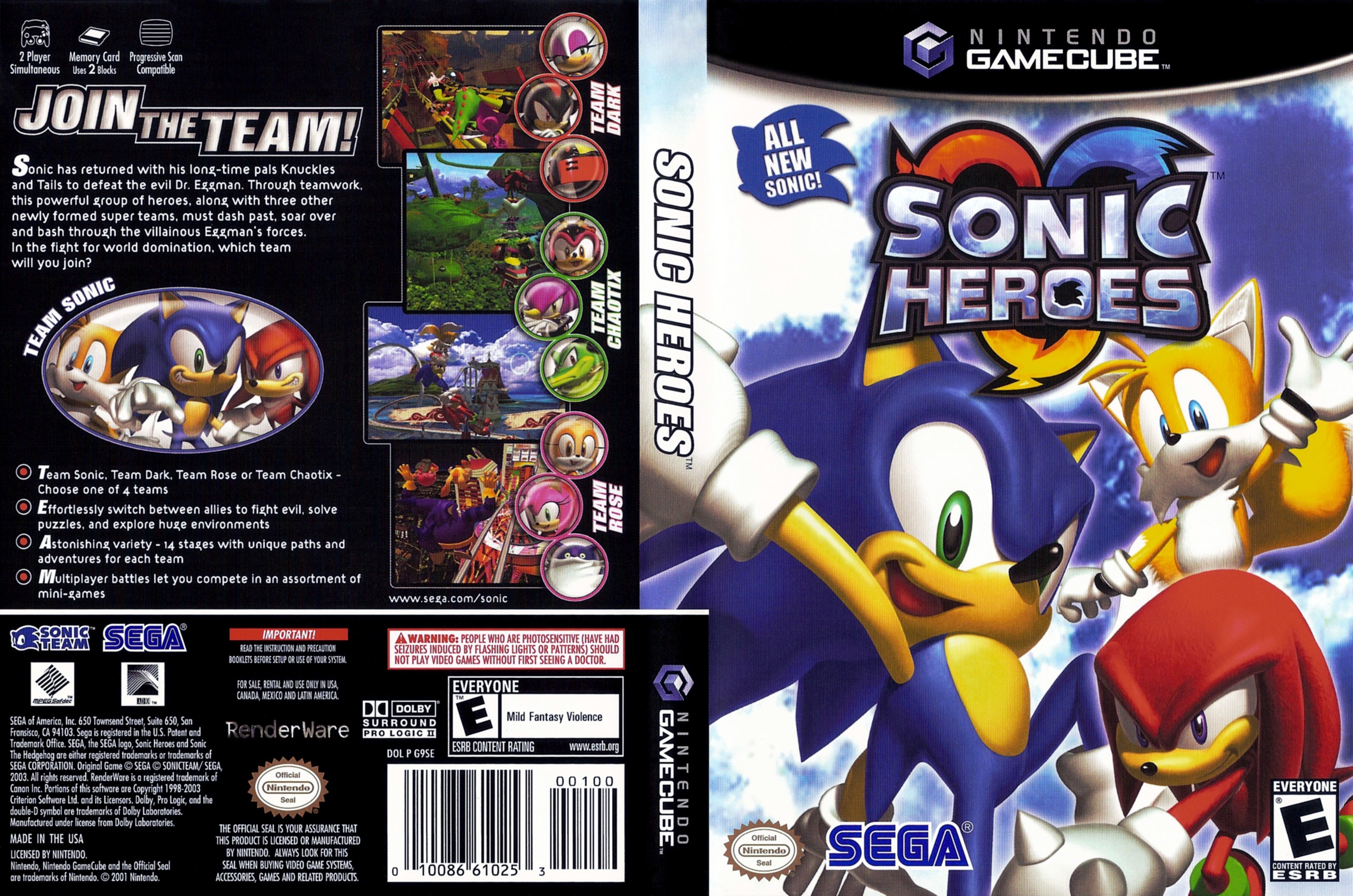 sonic the hedgehog 2 heroes game