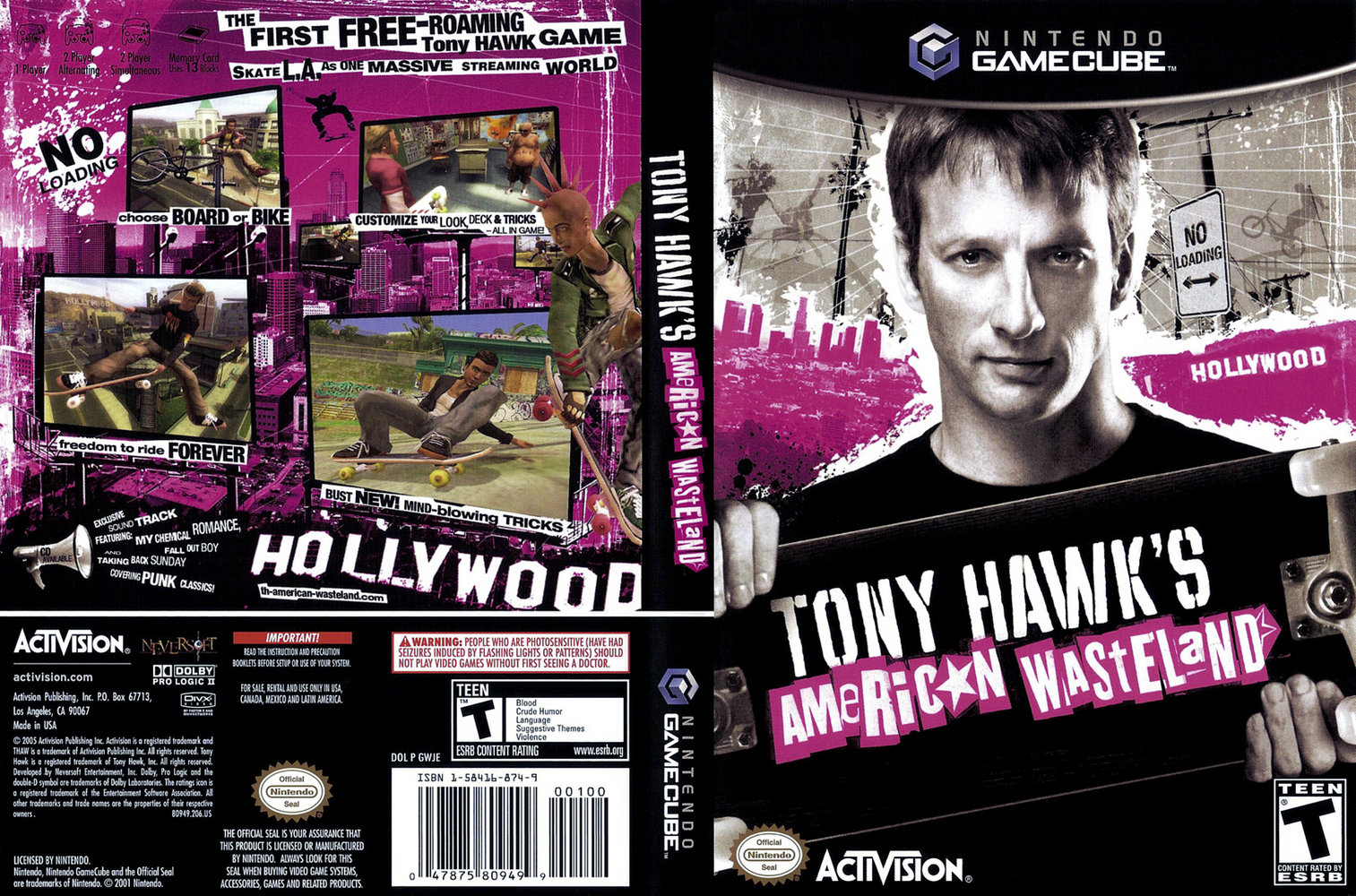 Tony Hawk's American Wasteland (Microsoft Xbox, 2005) Complete