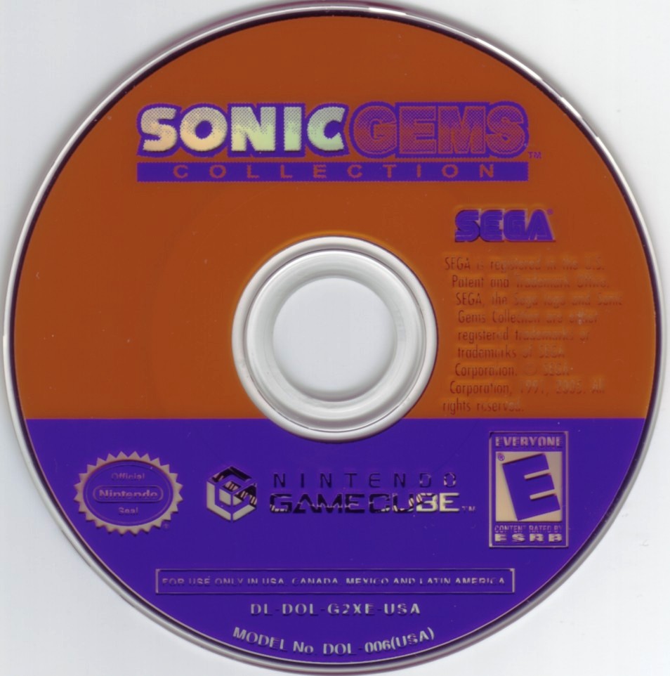 Sonic Gems Collection Gamecube Game