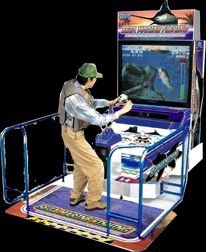 sega marine fishing arcade controller