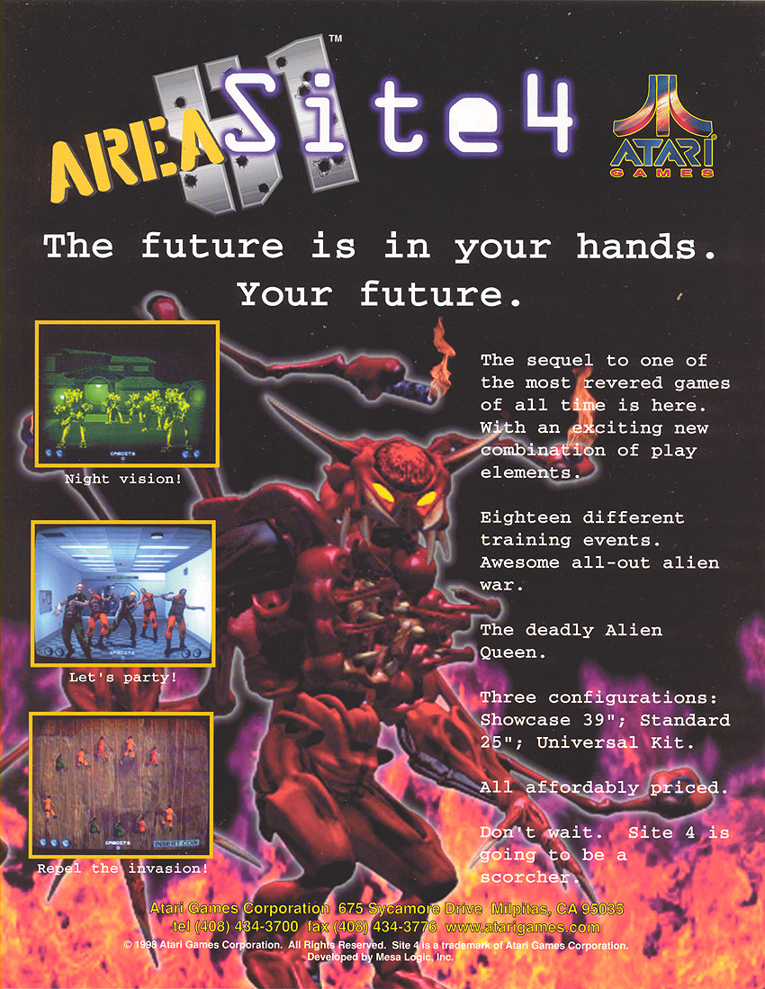 Area 51: Site 4 (HD Rev 2.01, September 7, 1998) flyer
