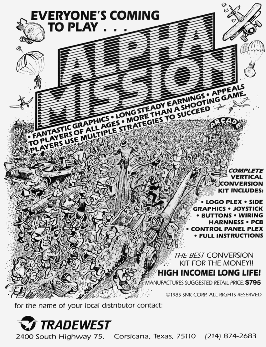 Alpha Mission flyer