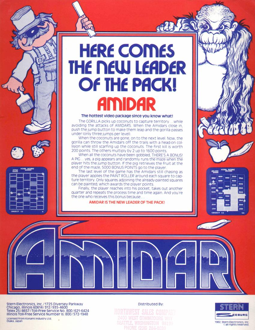 Amidar (Stern Electronics) flyer