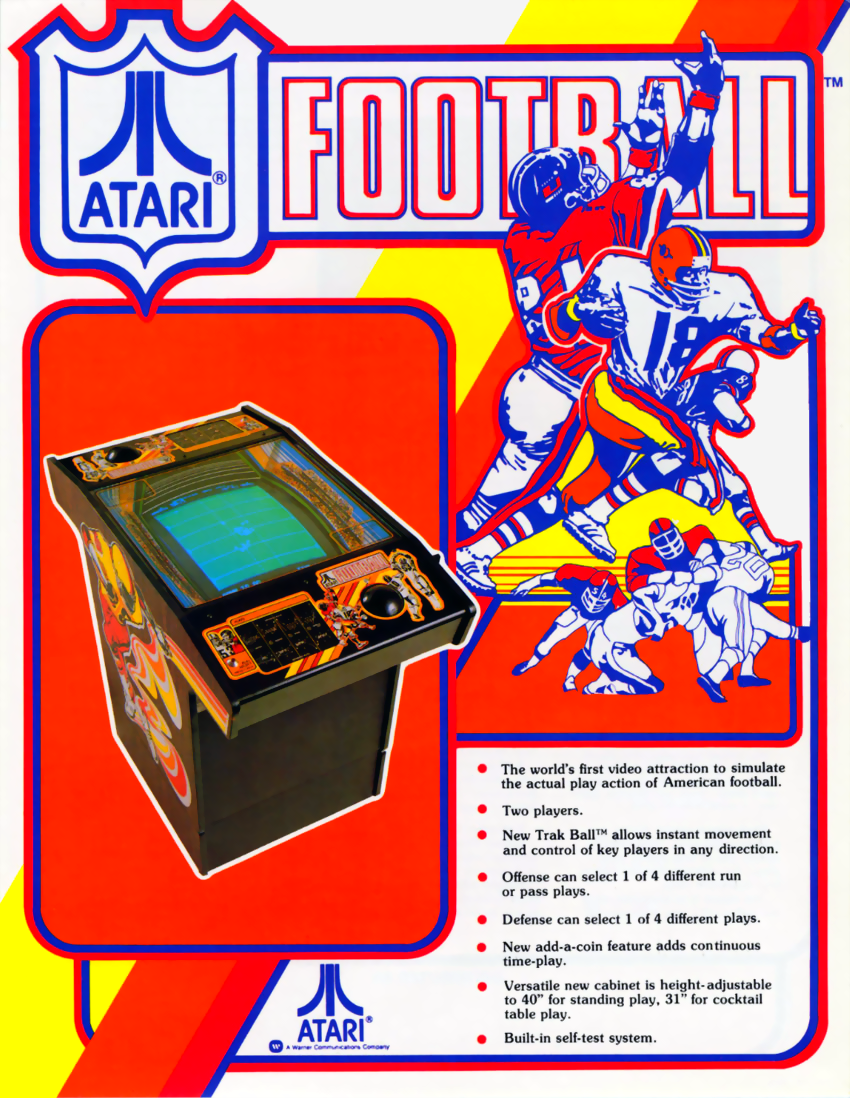 Atari Football (revision 2) flyer