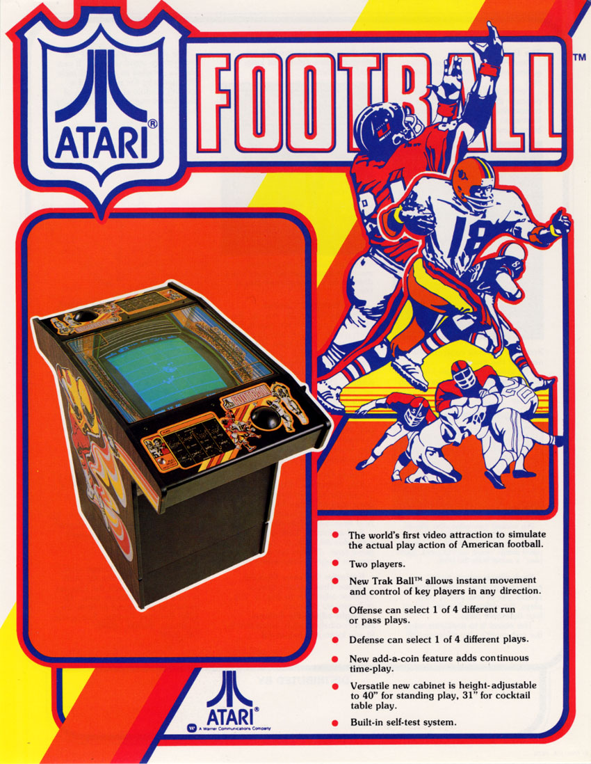 Atari Football (revision 1) flyer