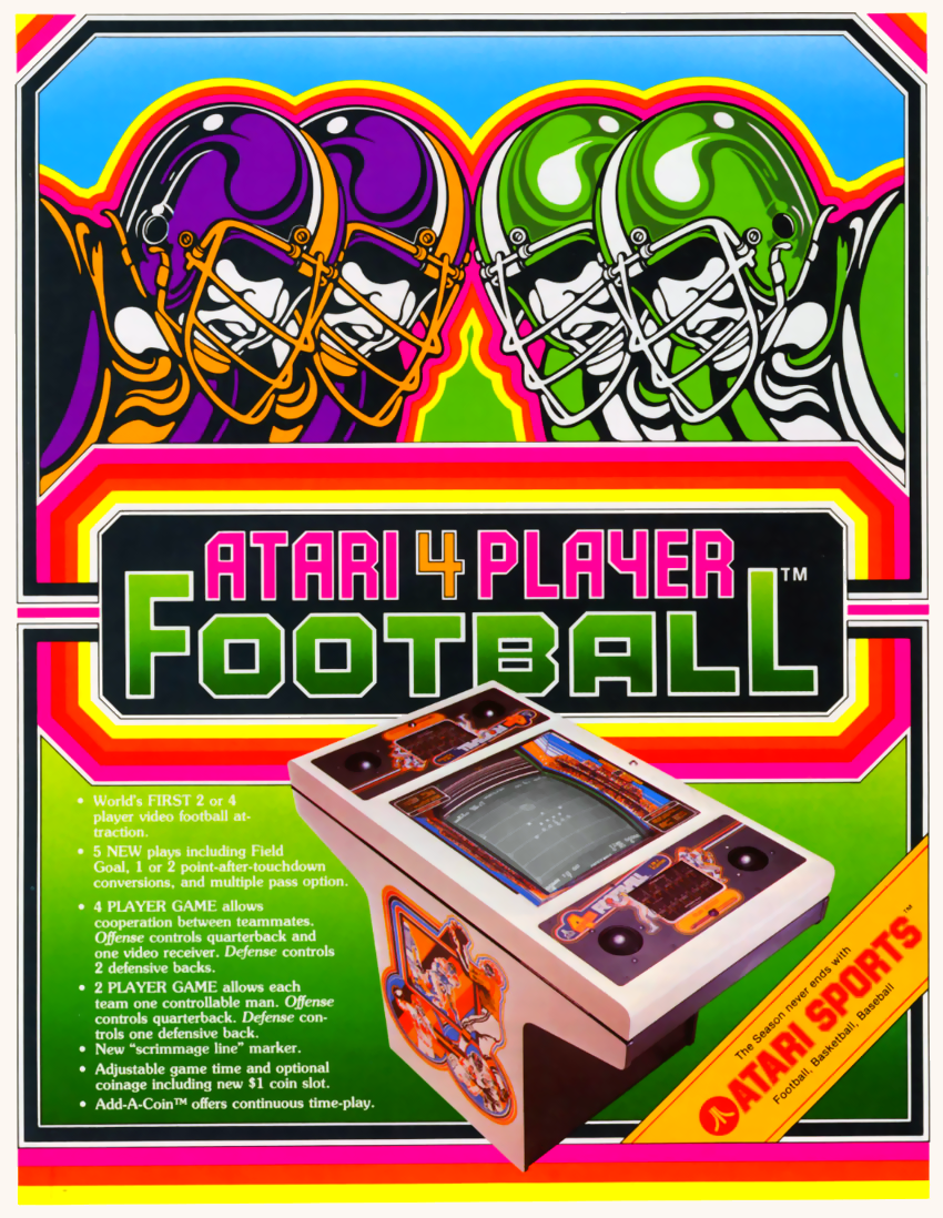 Atari Football (4 players) flyer