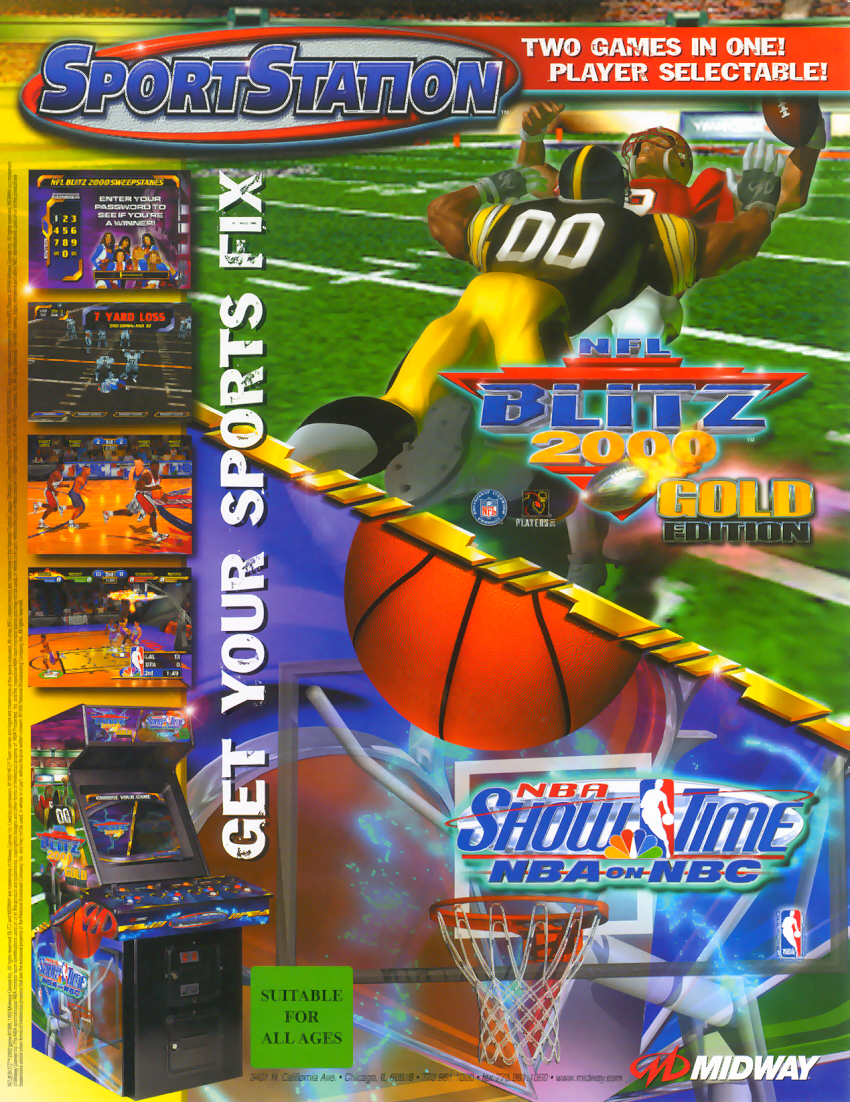 NFL Blitz 2000 Gold Edition (ver 1.2, Sep 22 1999) flyer