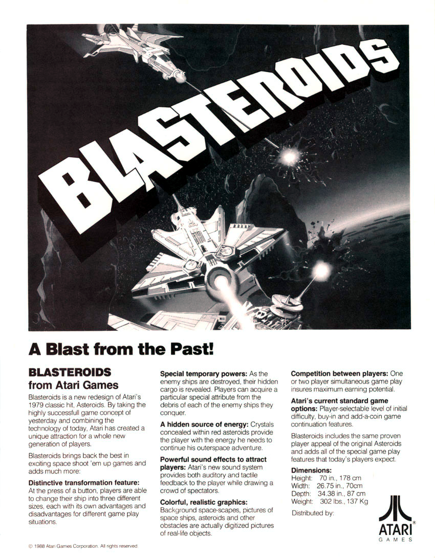 Blasteroids (German, rev 2) flyer
