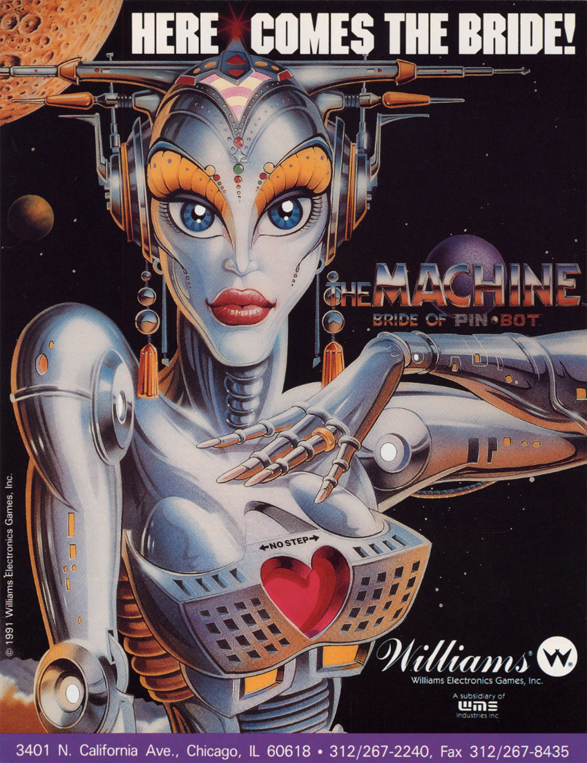 The Machine: Bride of Pinbot (L-7) flyer