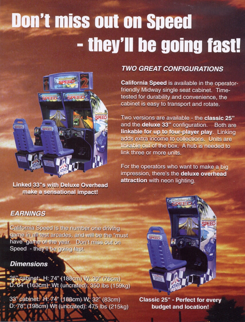 California Speed (Version 1.0r8 Mar 10 1998, GUTS Mar 10 1998 / MAIN Mar 10 1998) flyer