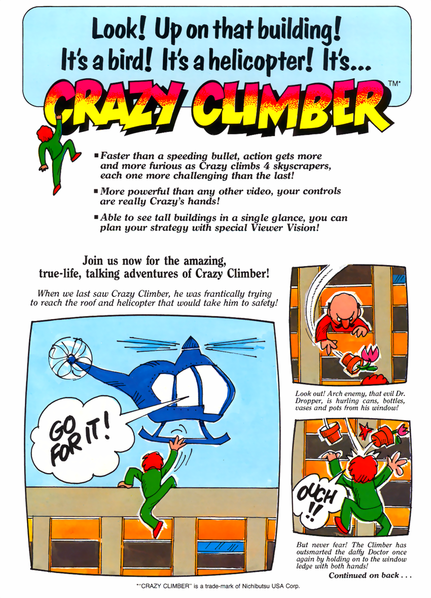 Crazy Climber (US) flyer