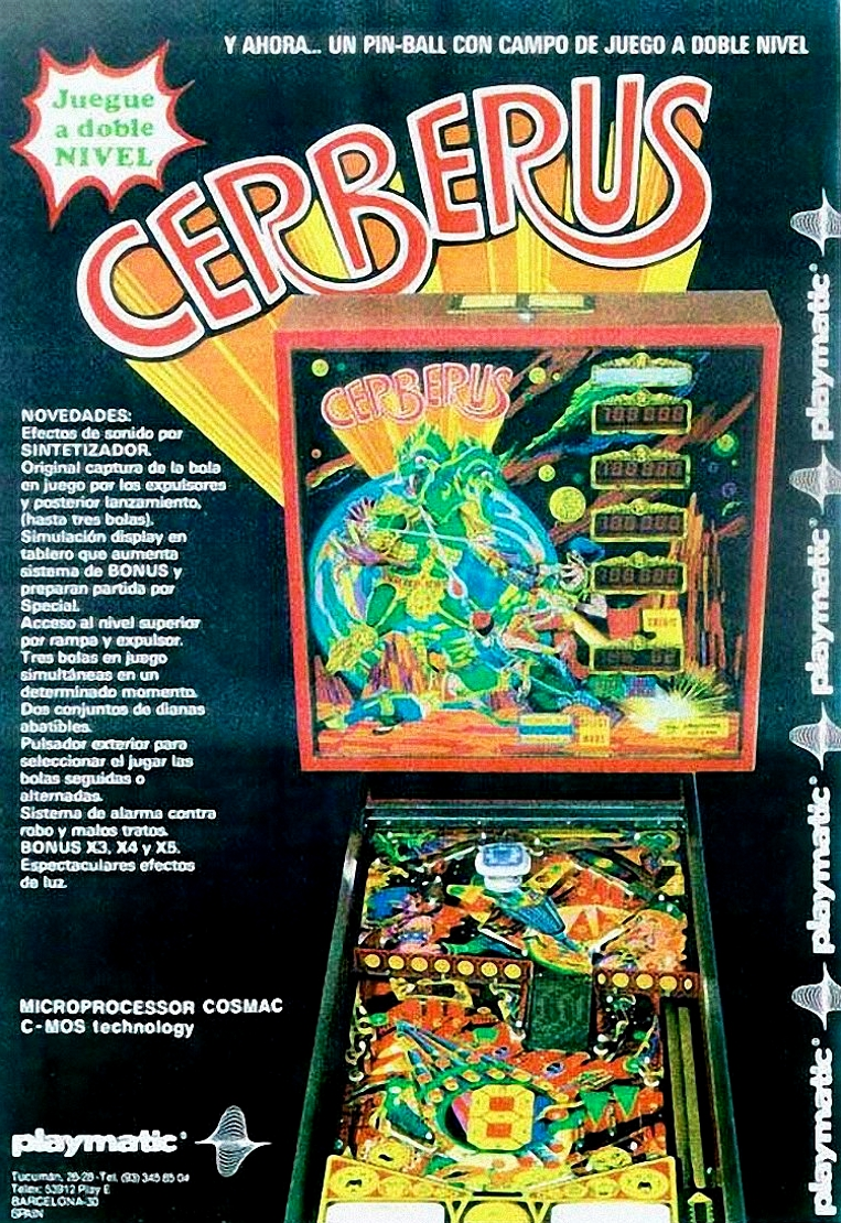 Cerberus (Pinball) flyer