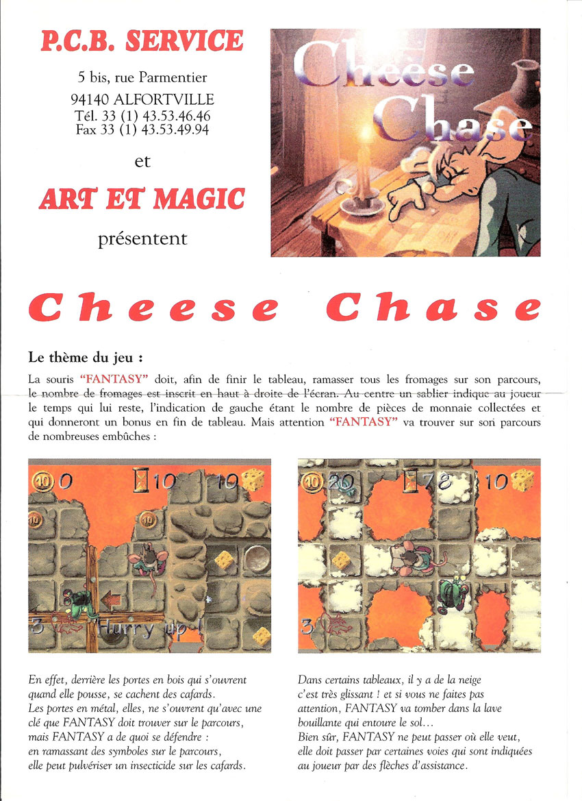 Cheese Chase flyer