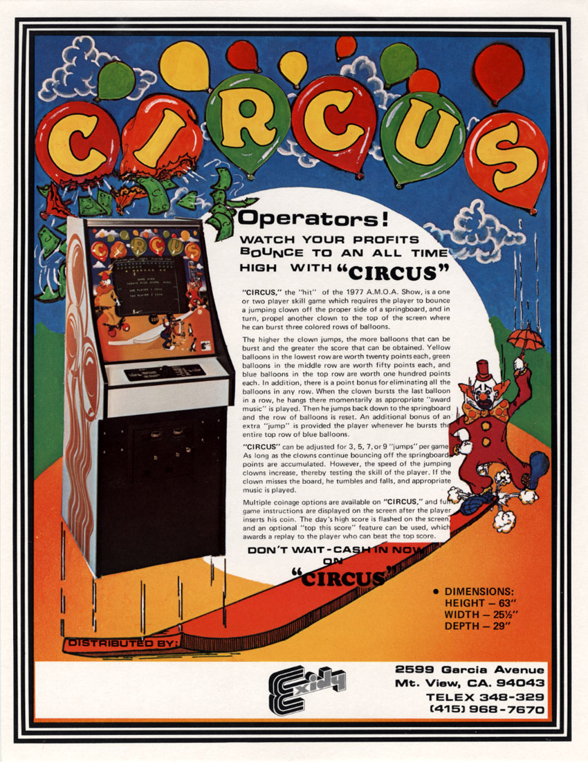 Circus / Acrobat TV flyer