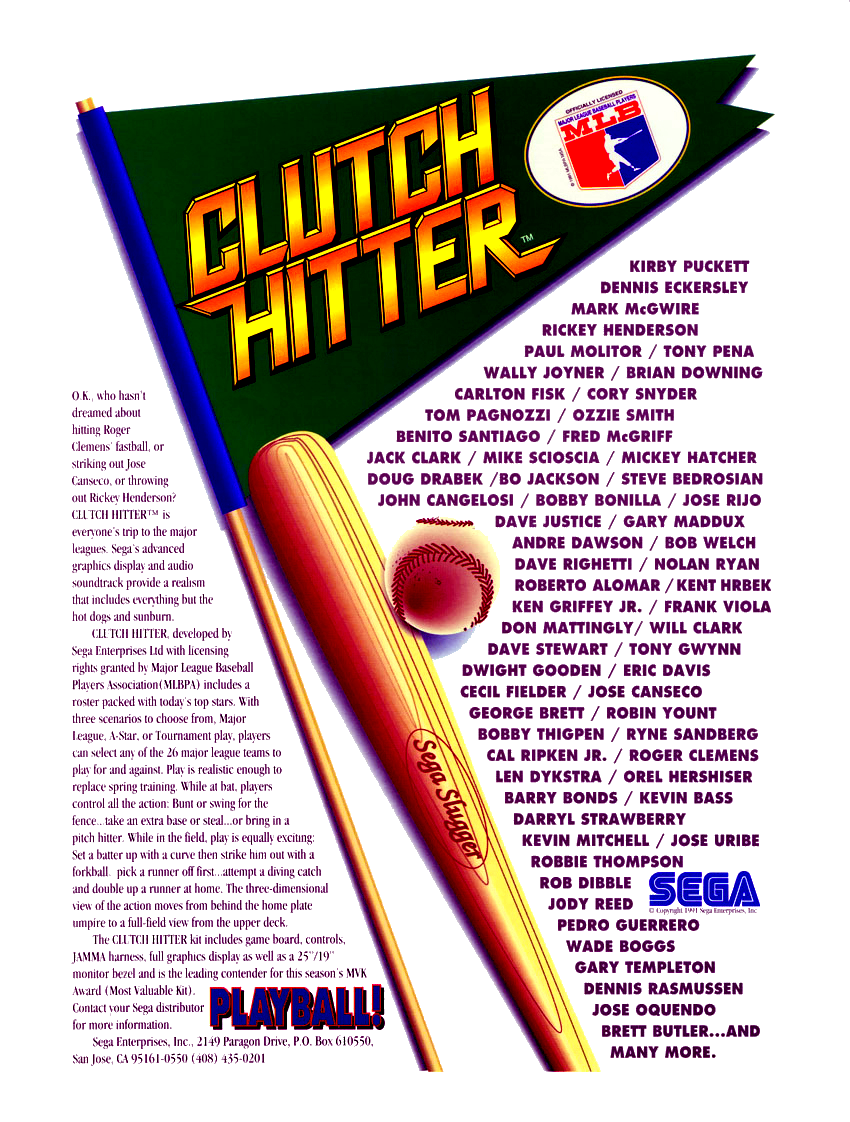 Clutch Hitter (US) (FD1094 317-0176) flyer