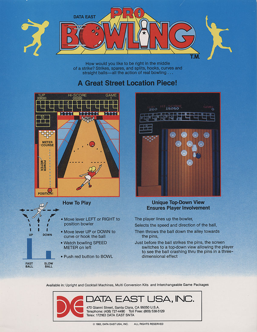 Pro Bowling (DECO Cassette) (US) flyer