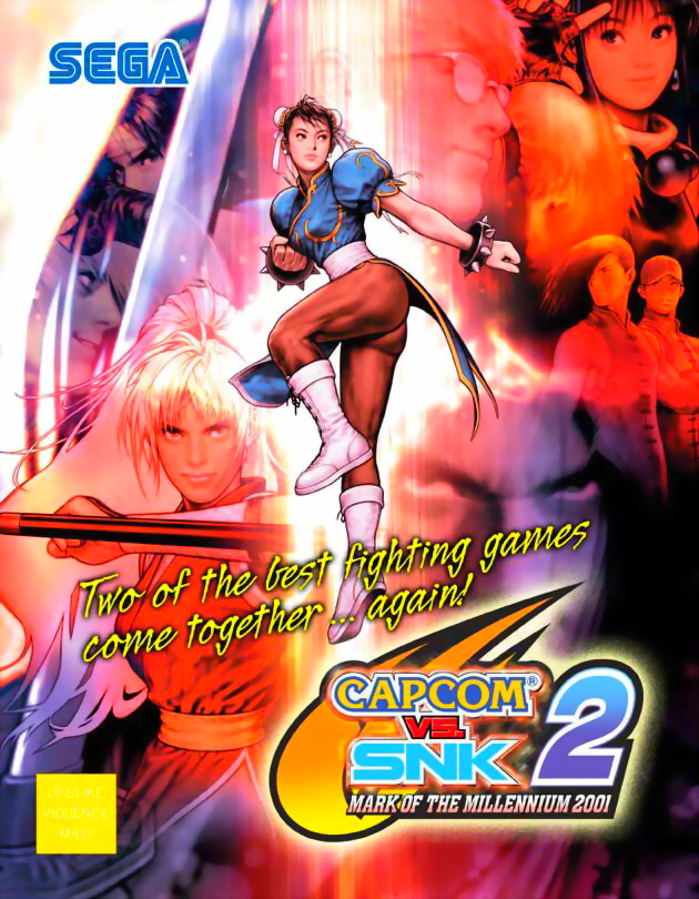 Capcom Vs. SNK 2 Millionaire Fighting 2001 (Rev A) (GDL-0007A) flyer