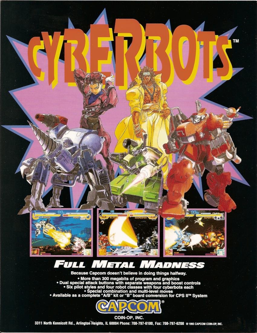 Cyberbots: Fullmetal Madness (USA 950424) flyer