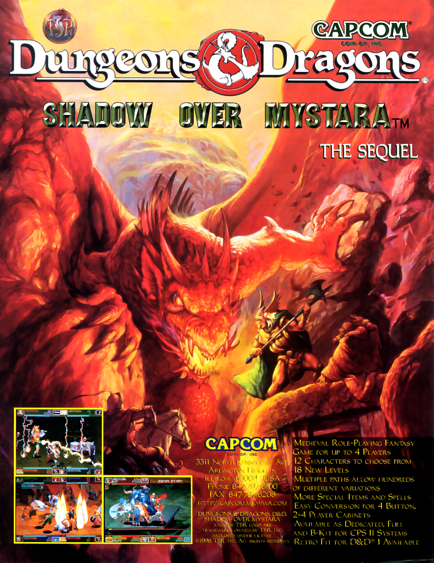 Dungeons & Dragons: Shadow over Mystara (Euro 960619) flyer