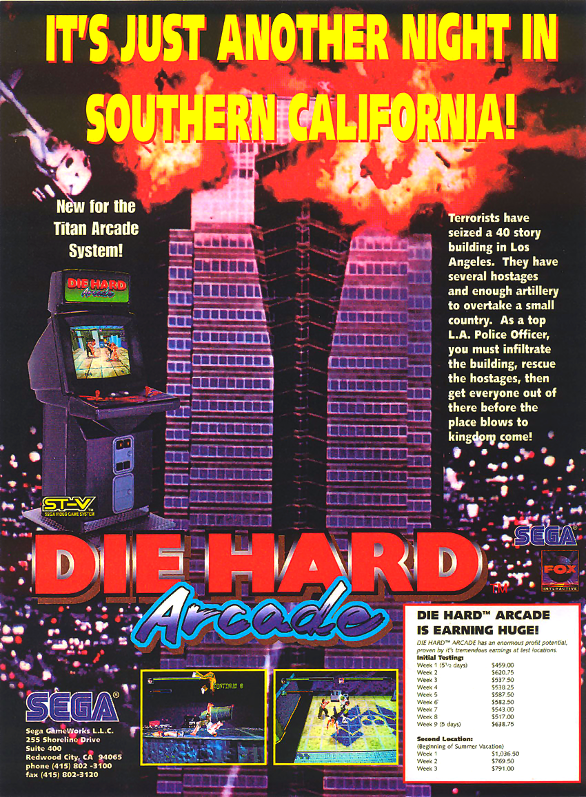 Die Hard Arcade (UET 960515 V1.000) flyer