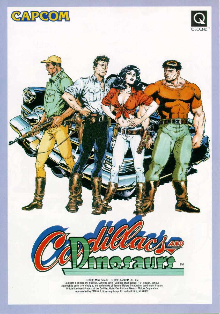 cadillacs and dinosaurs game machine