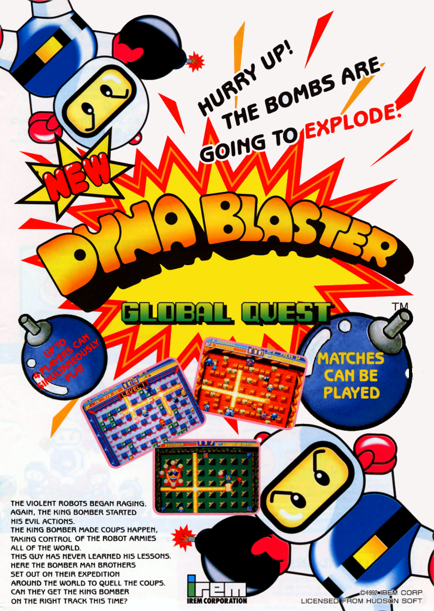 Dynablaster / Bomber Man flyer