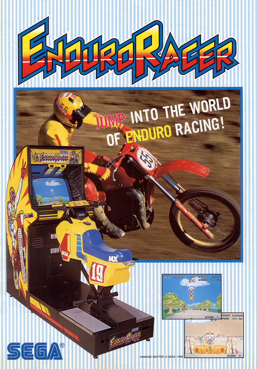 Enduro Racer (YM2203) (FD1089B 317-0013A) flyer