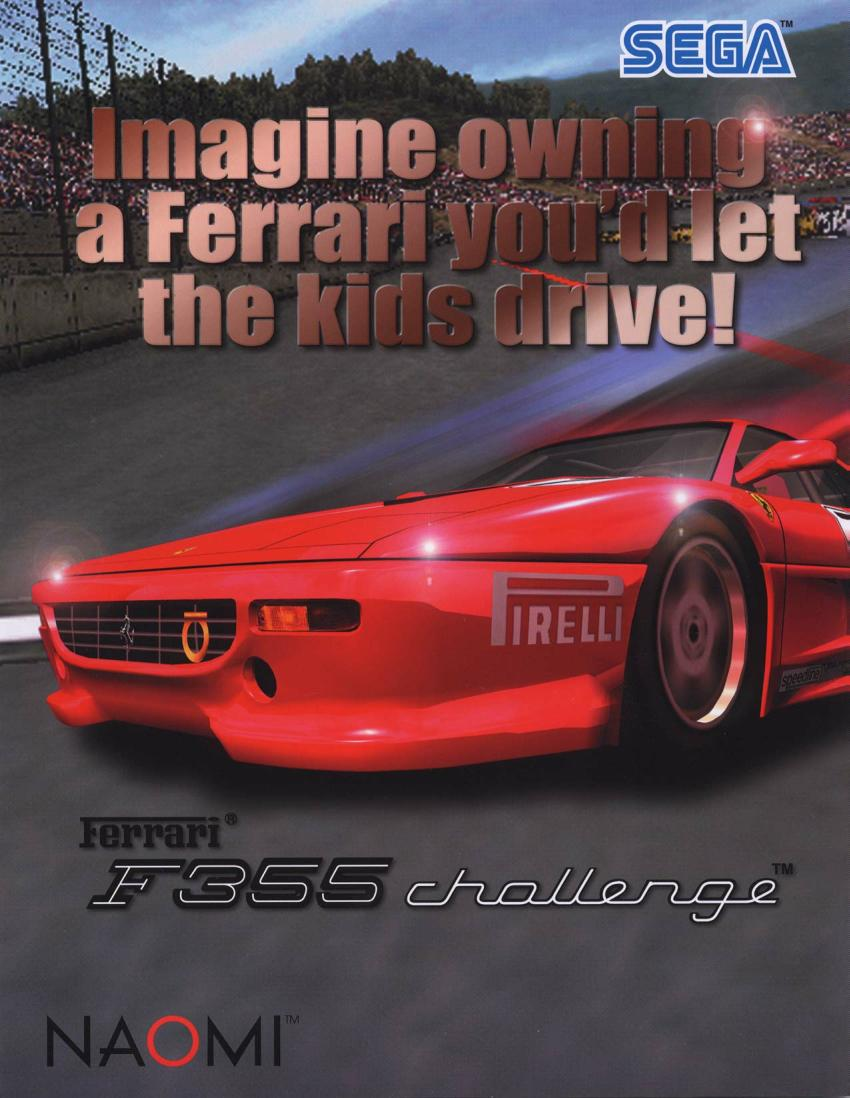 f355 challenge arcade manual