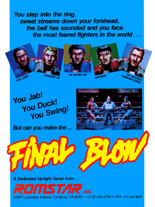Final Blow (US) flyer