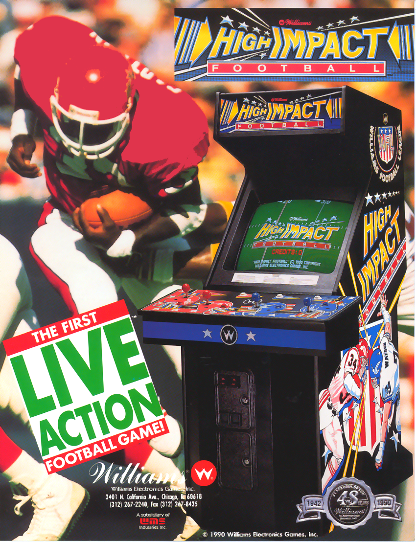 High Impact Football (rev LA5 02/15/91) flyer