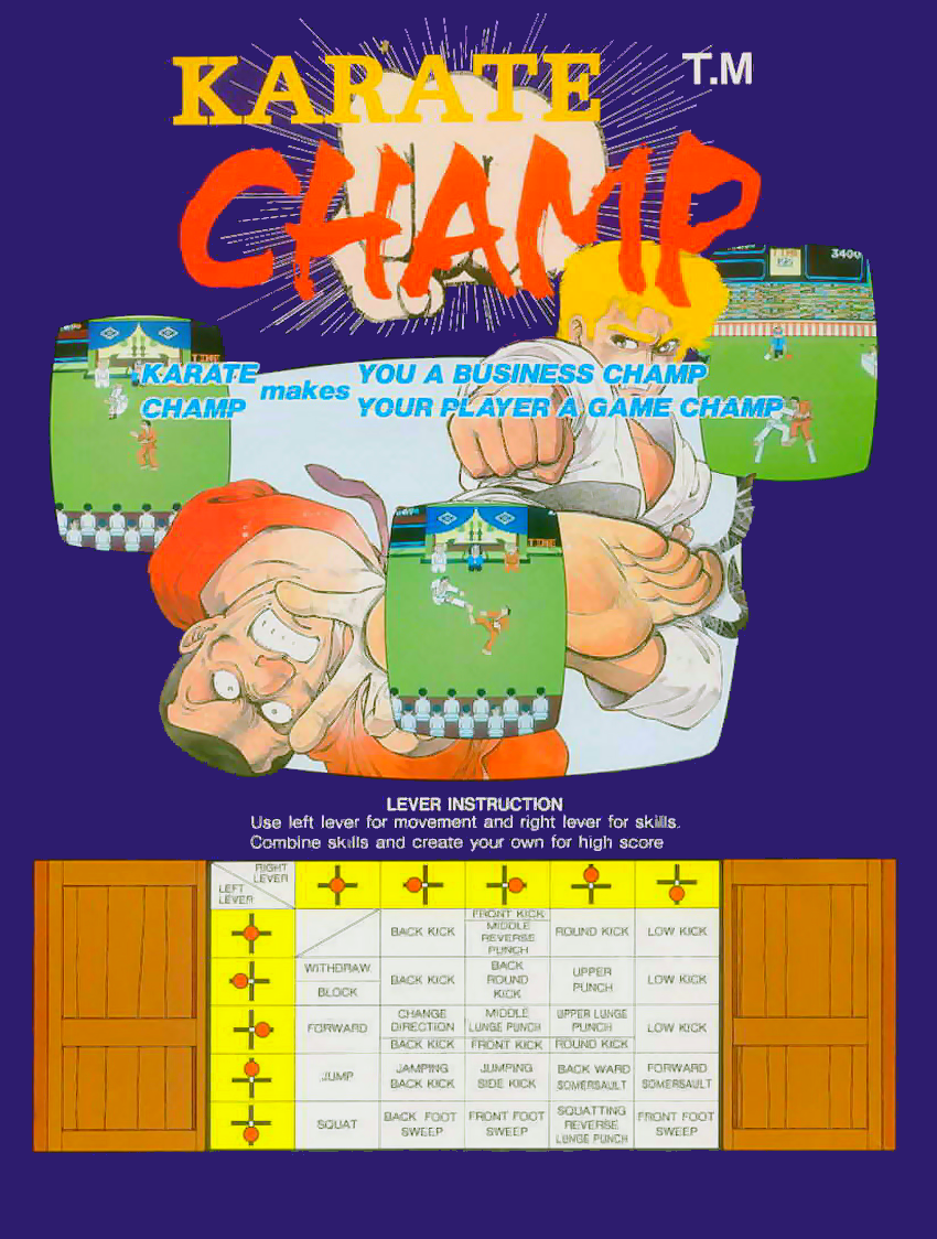 Karate Champ (US VS version, set 1) flyer