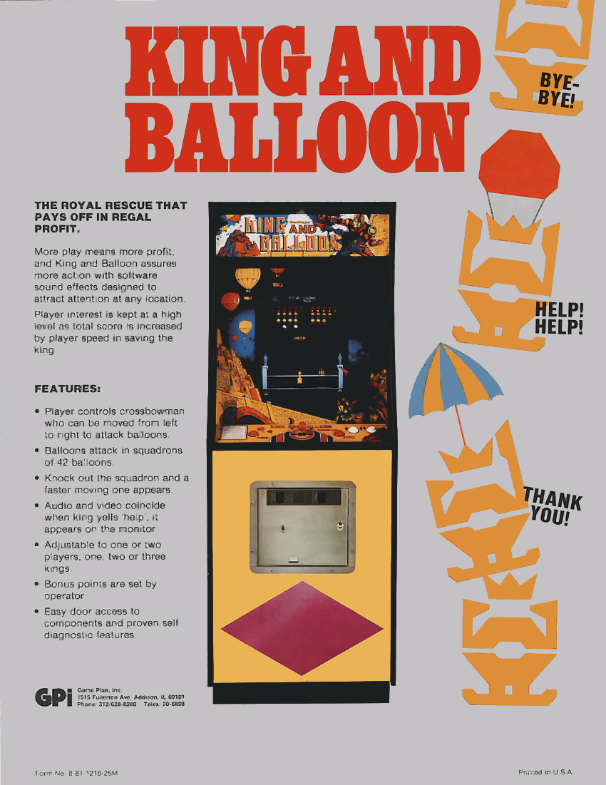King & Balloon (Japan) flyer