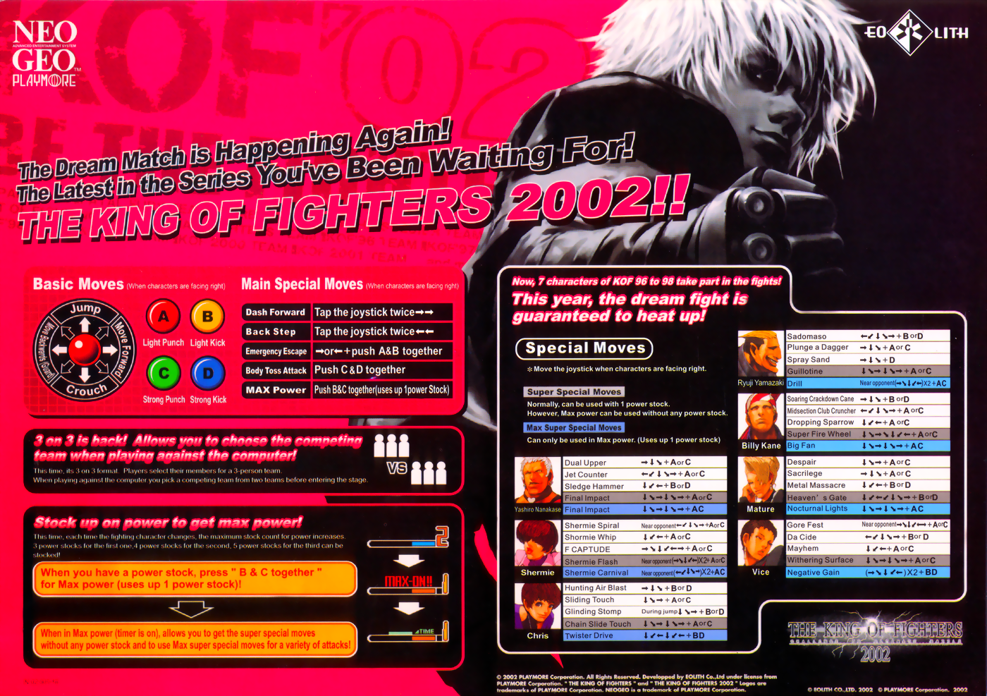 The King of Fighters 2002 (Neo Geo) - The Cutting Room Floor