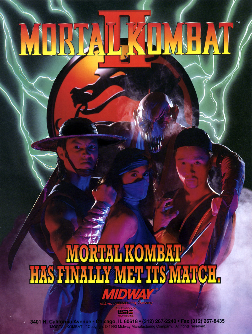 Mortal Kombat II (rev L3.1) flyer