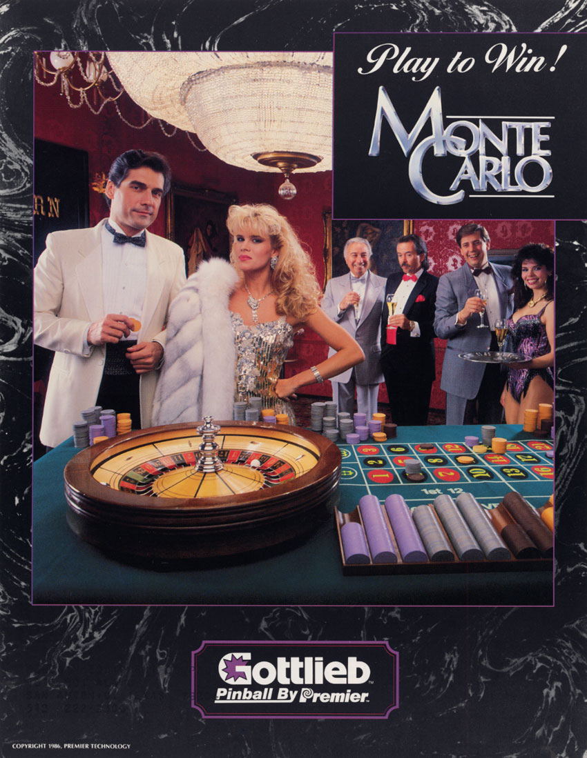 Monte Carlo (Pinball) flyer