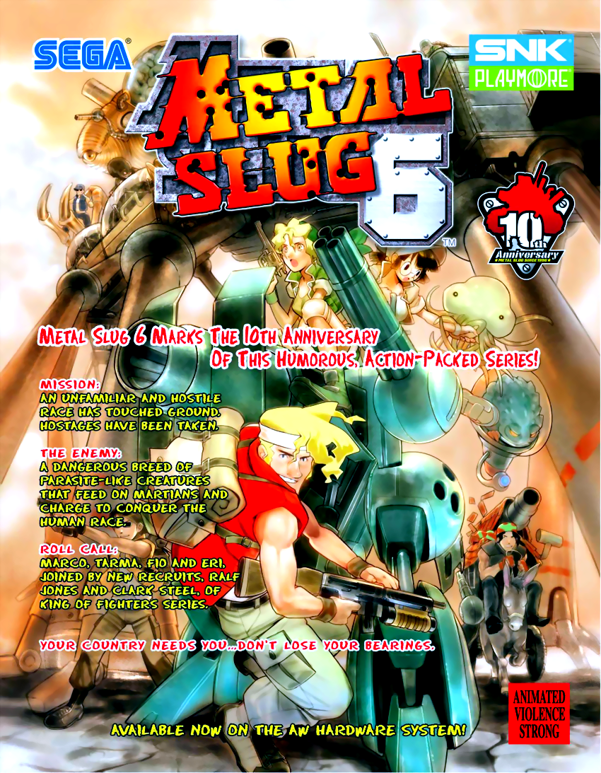 Metal Slug 6 (Metal Slug 3 bootleg) flyer