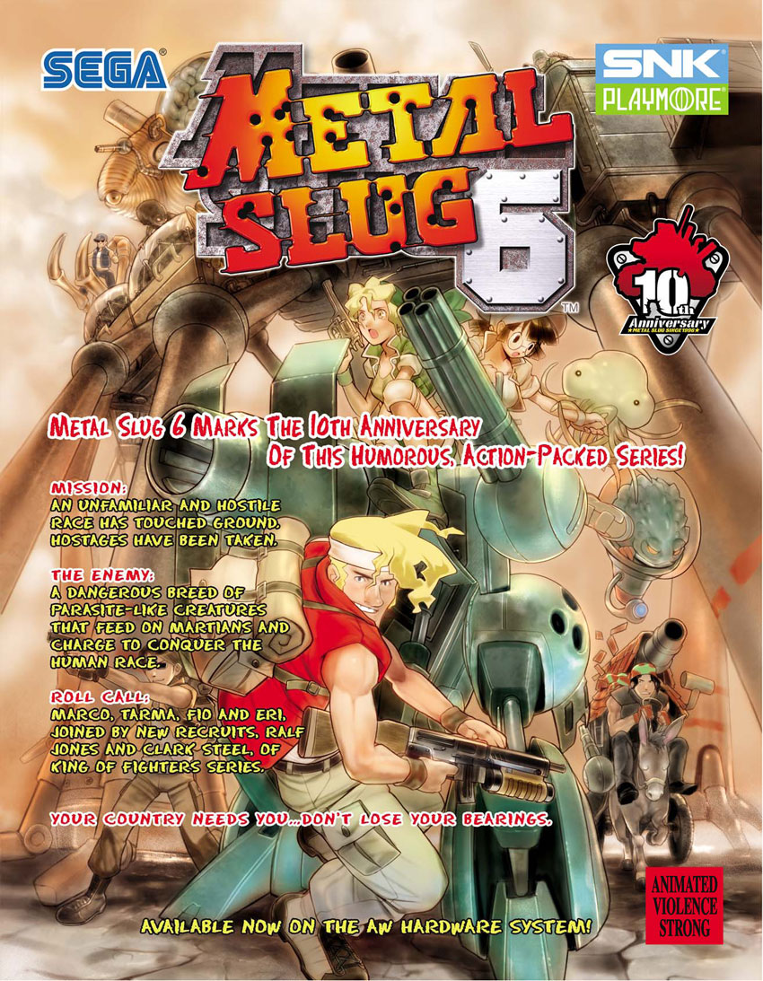 Metal Slug 6 flyer