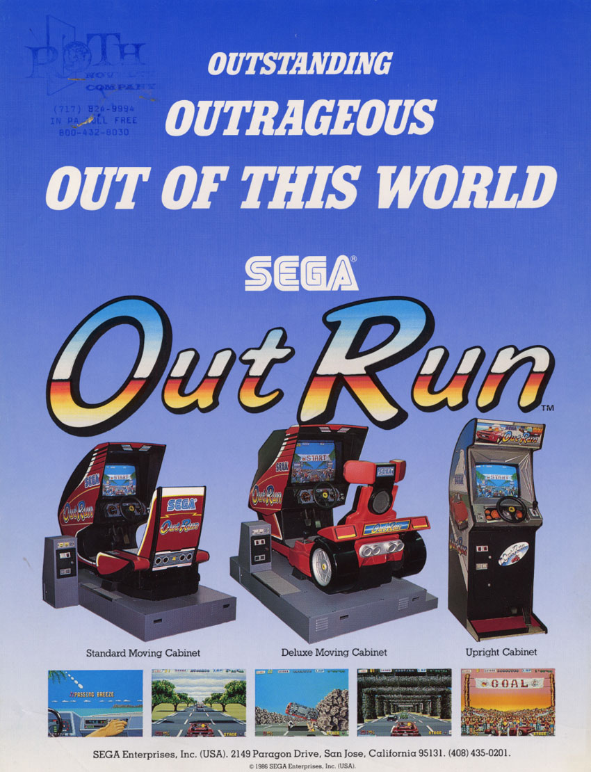 Out Run (sitdown/upright, Rev B) flyer