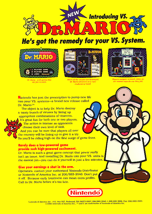 Dr. Mario (PlayChoice-10) flyer