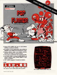 Pop Flamer (bootleg on Naughty Boy PCB) flyer