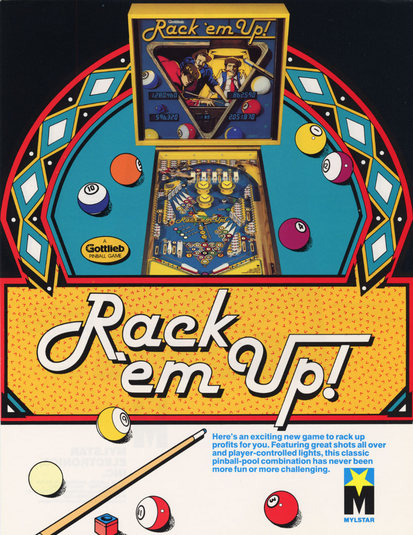 Rack 'em Up! (Pinball) flyer