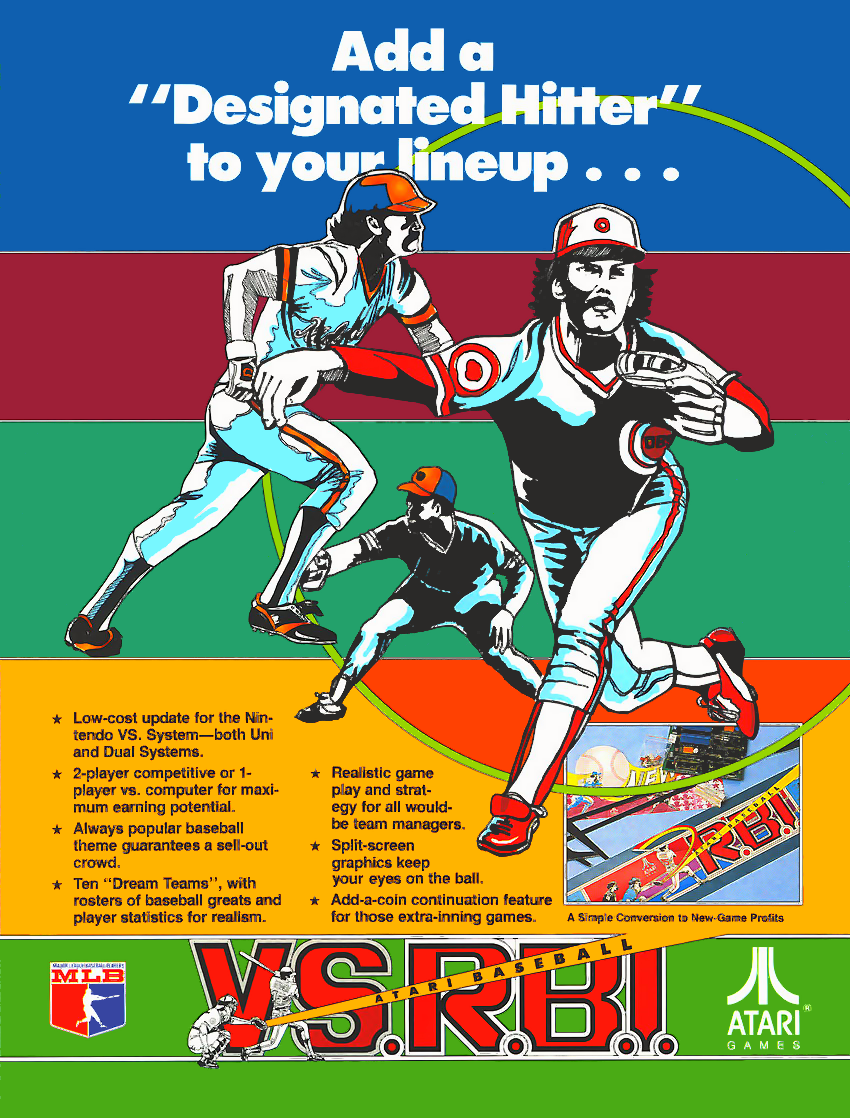 Vs. Atari R.B.I. Baseball (set 1) flyer