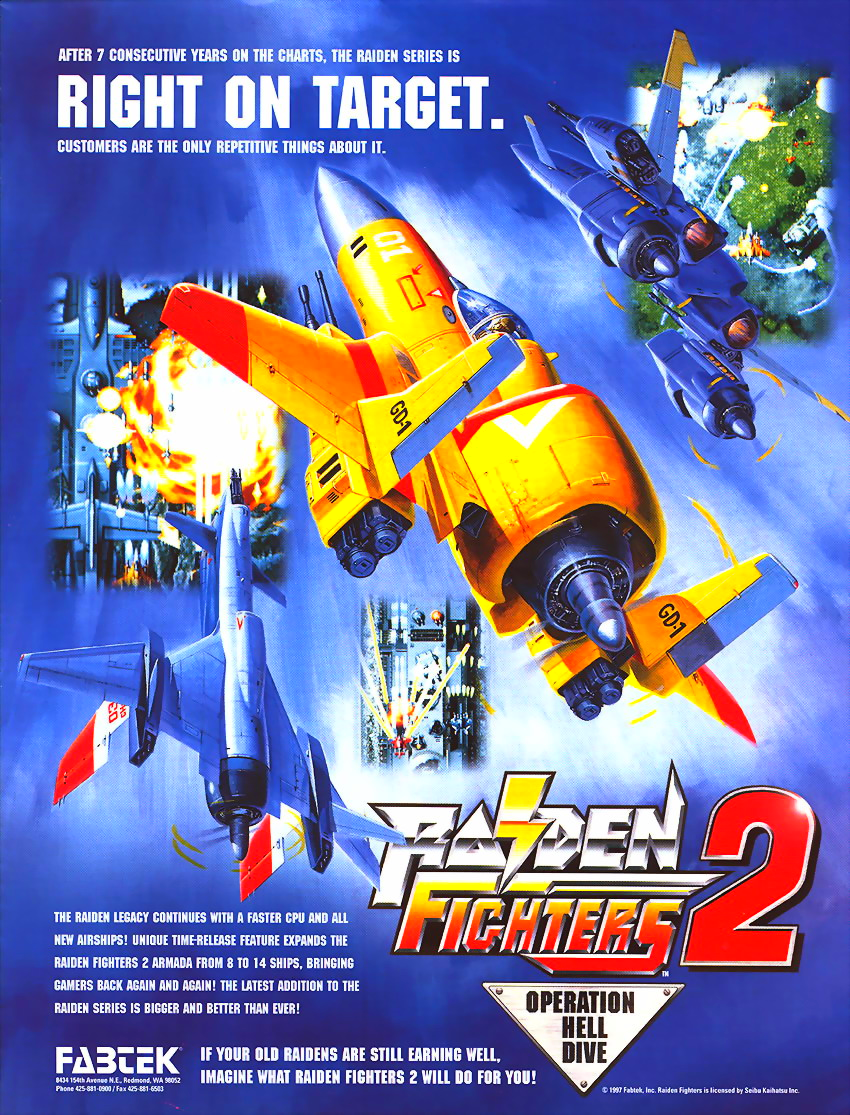 Raiden Fighters 2 - Operation Hell Dive (Germany) flyer