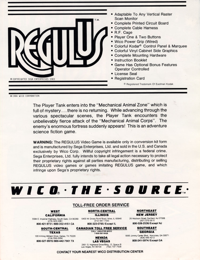 Regulus (315-5033, Rev A.) flyer