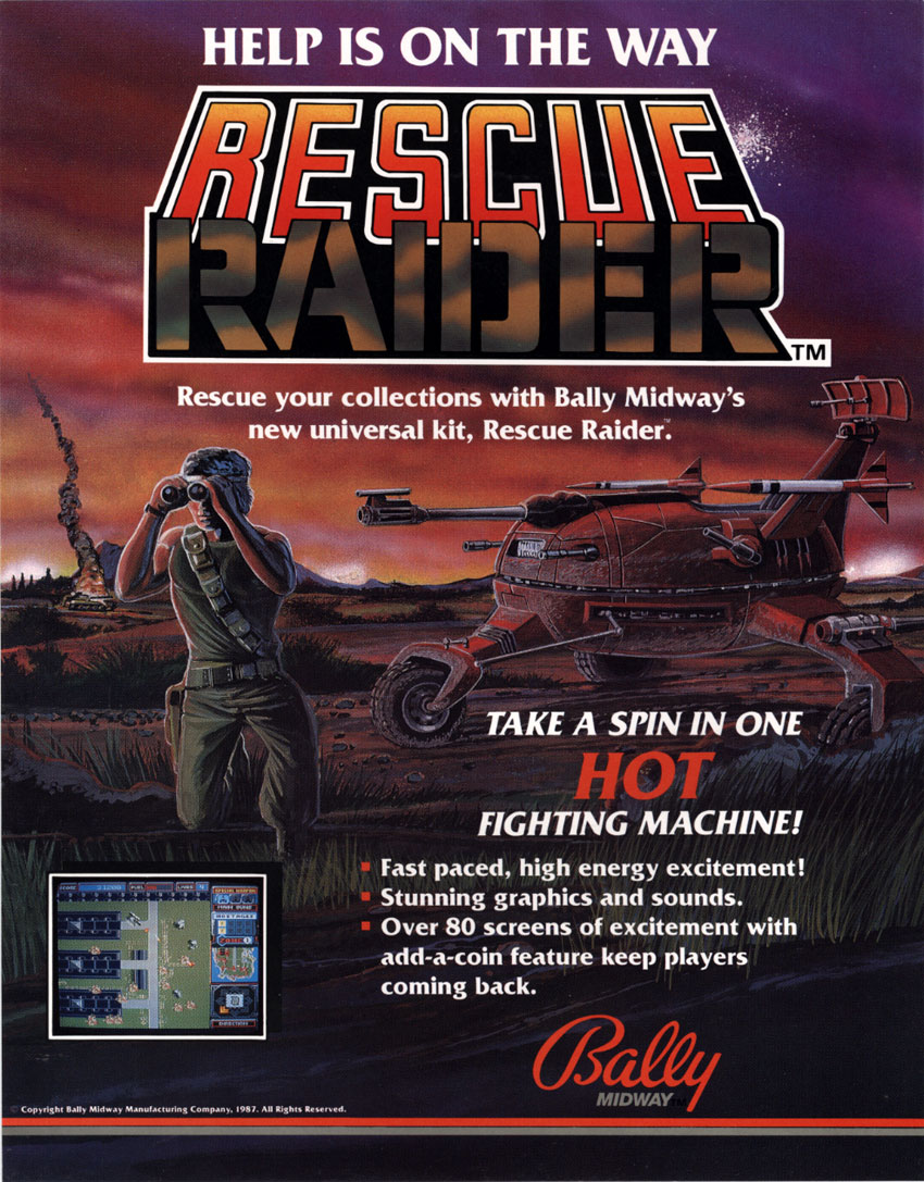 Rescue Raider (5/11/87) (non-cartridge) flyer