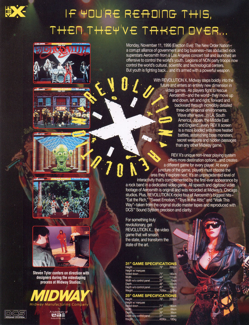 Revolution X (rev 1.0 6/16/94) flyer
