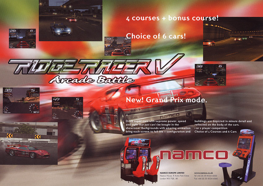 Ridge Racer V Arcade Battle (RRV3 Ver. A) flyer
