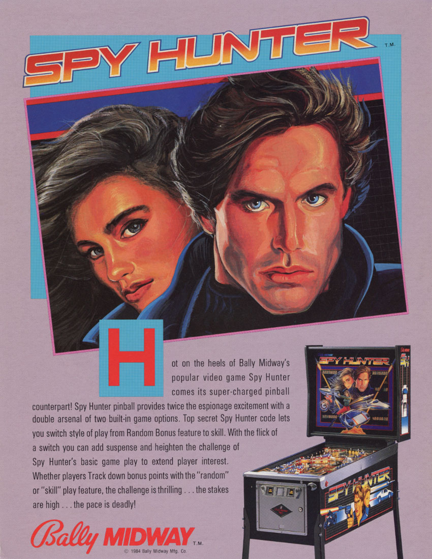 Spy Hunter (Pinball) flyer