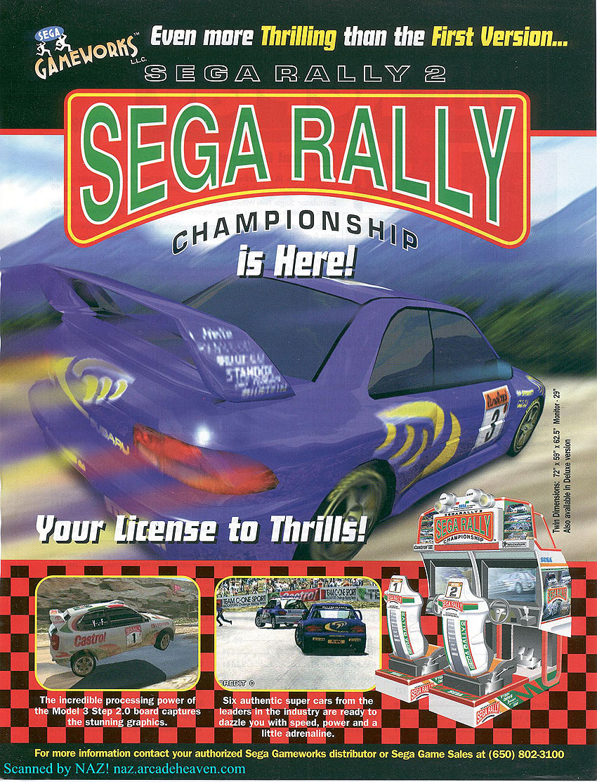 Sega Rally 2 flyer